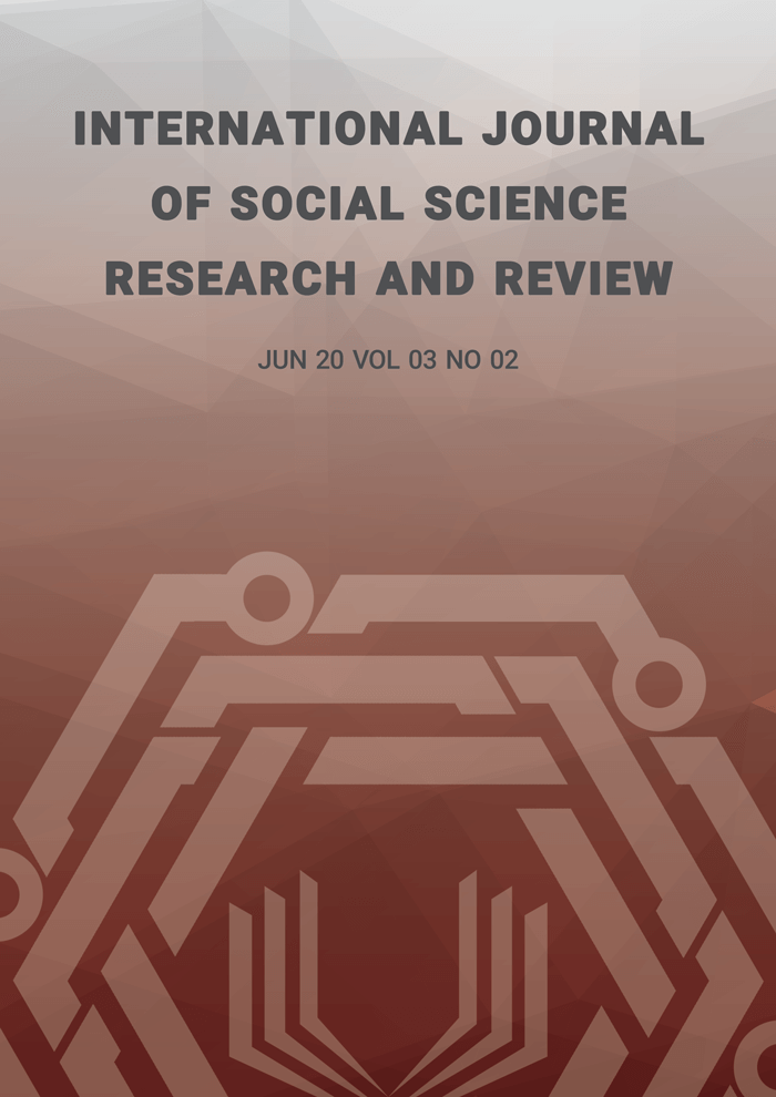 International Journal of Social Science Research and Review (IJSSRR), Vol 03, No 01, March 2020