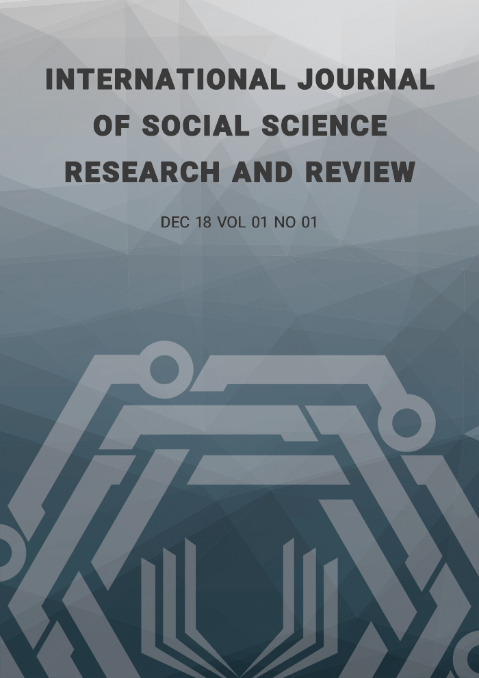 International Journal of Social Science Research and Review (IJSSRR), Vol 01, No 01, December 2018